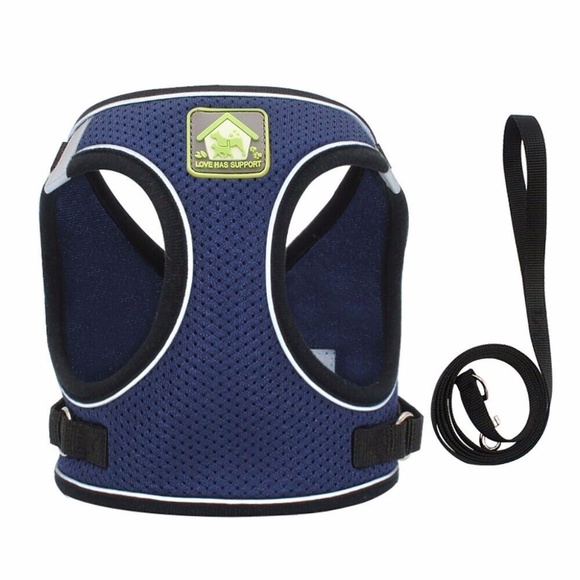 Reflective Small Dogs, Puppy Harness Leash - Picture 1 of 5